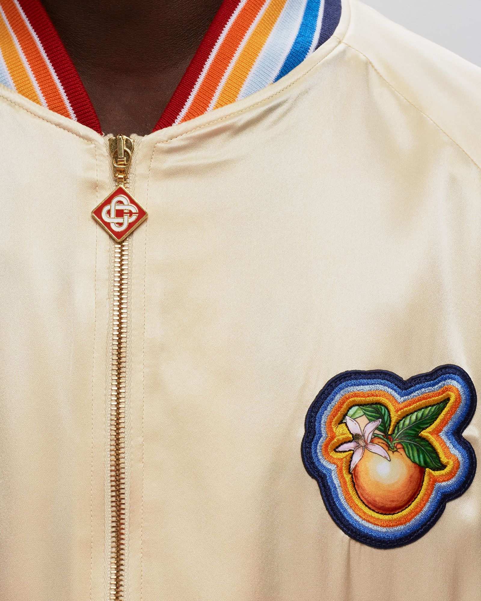 Radiating Orange Patch Souvenir Jacket