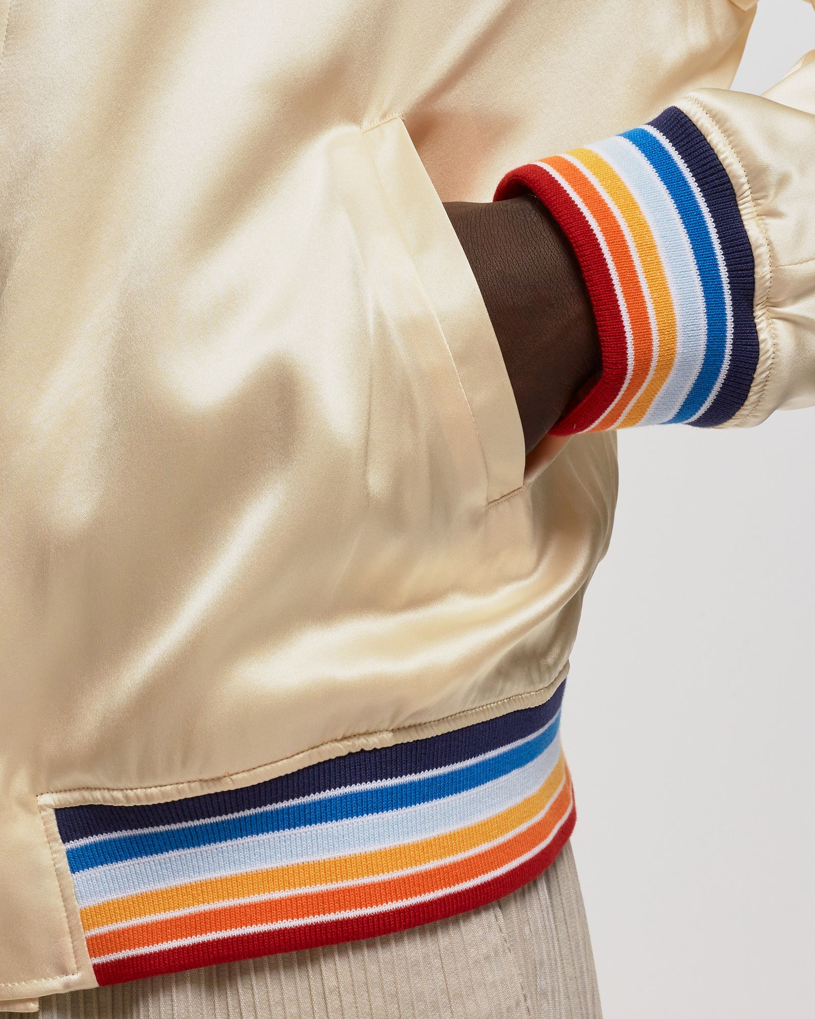 Radiating Orange Patch Souvenir Jacket