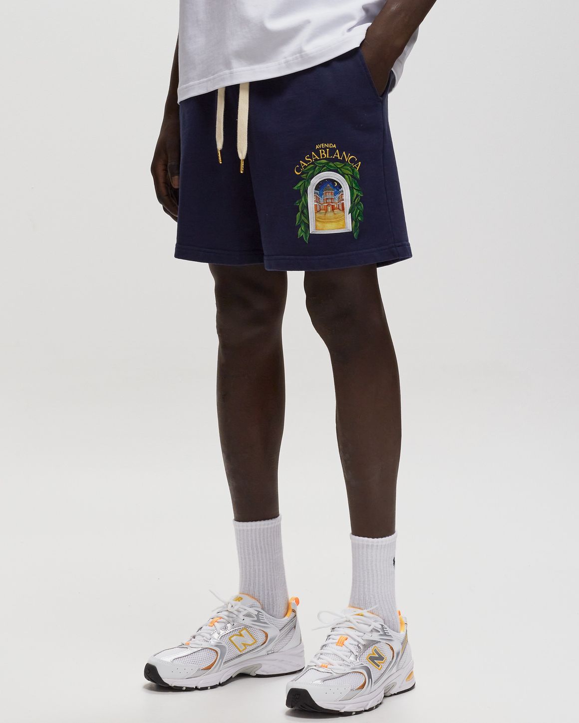 Casablanca Casablanca Avenida Printed Sweatshort Blue | BSTN