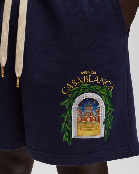 Casablanca Casablanca Avenida Printed Sweatshort Blue | BSTN