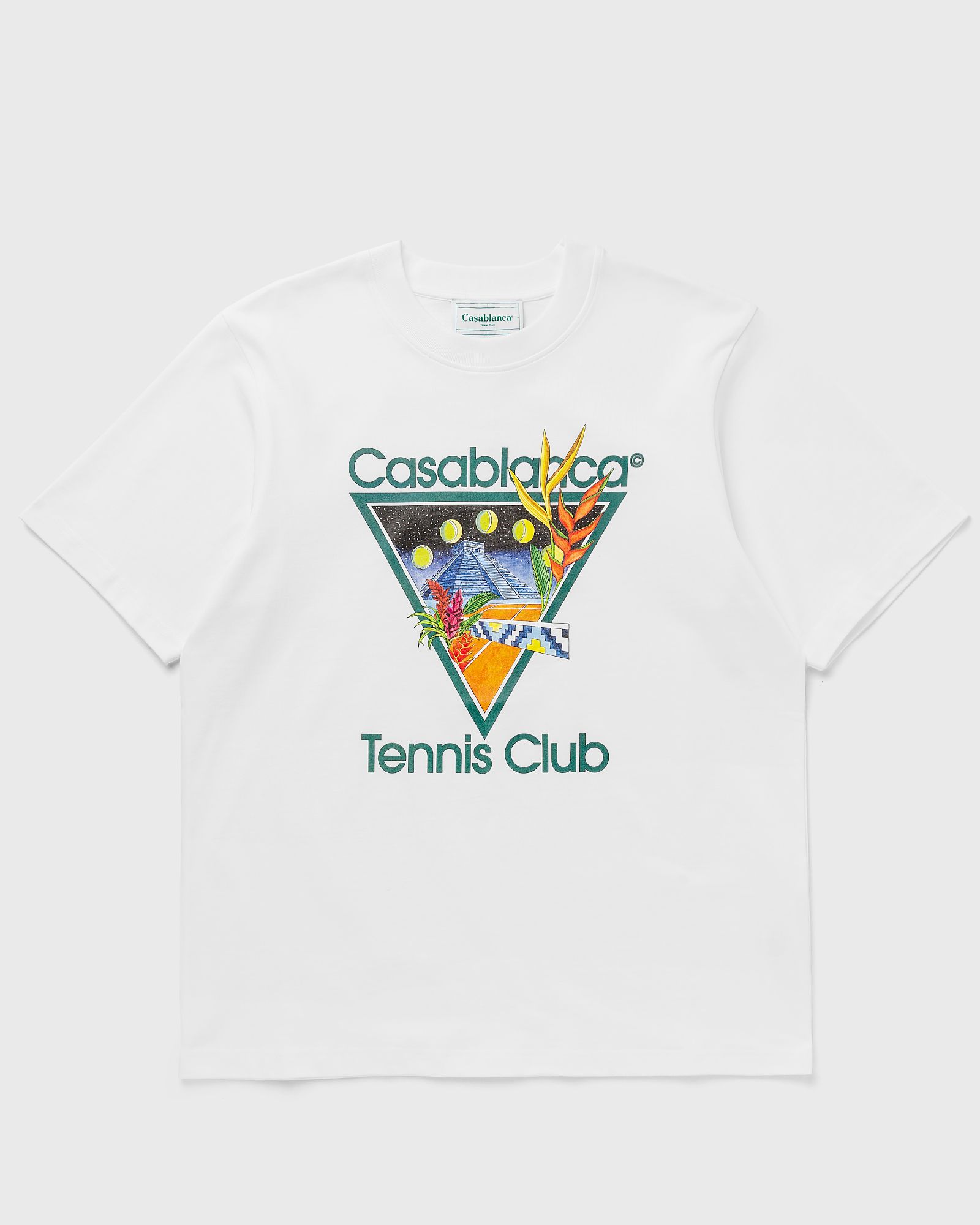 Casablanca Tennis Club Icon Printed T-Shirt White | BSTN Store