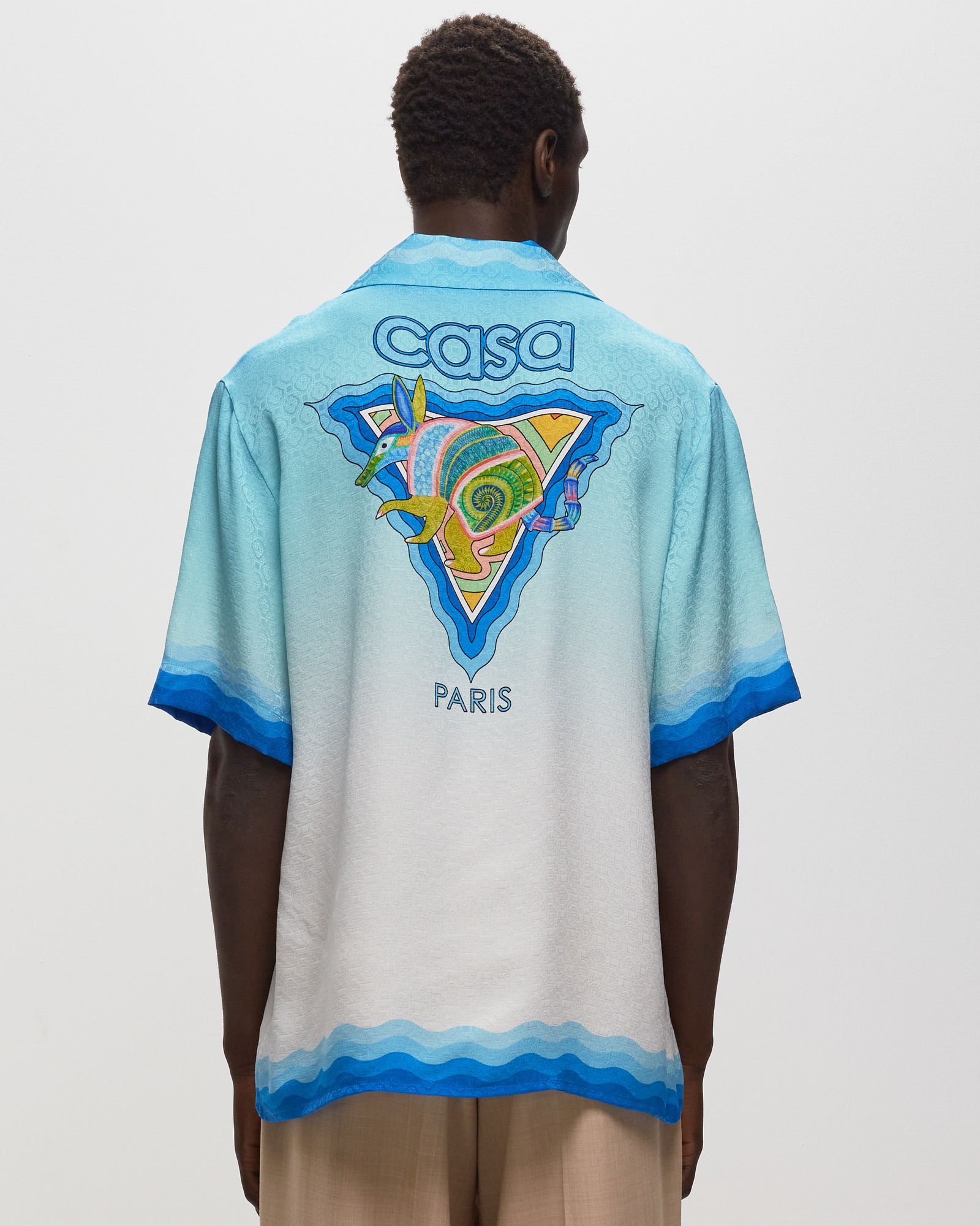 Cuban Collar Short Sleeve Shirt