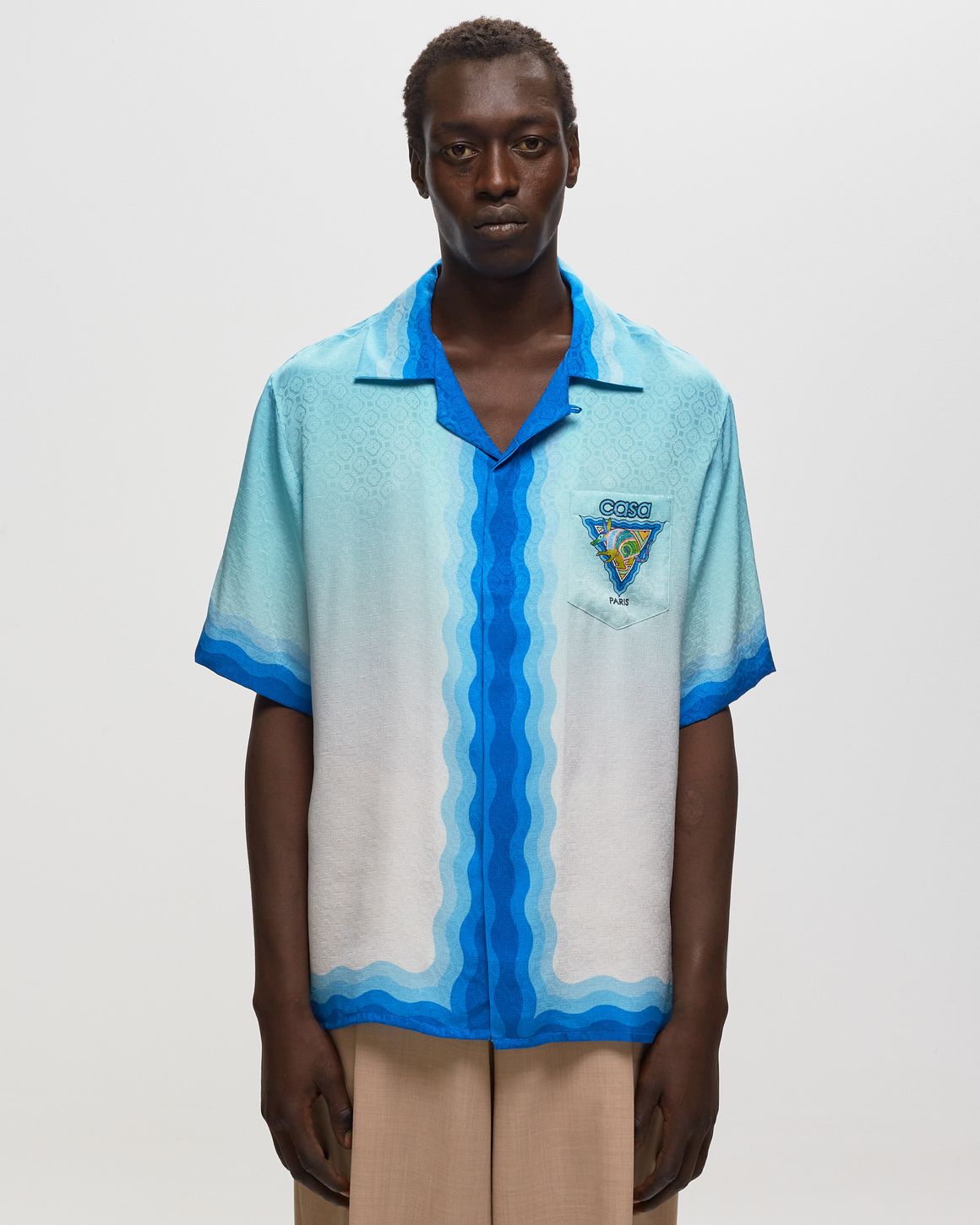 'Cuban (MPF25SH00307 Casablanca shirt FW25 CASAWAY) Collar' Tシャツ・カットソー