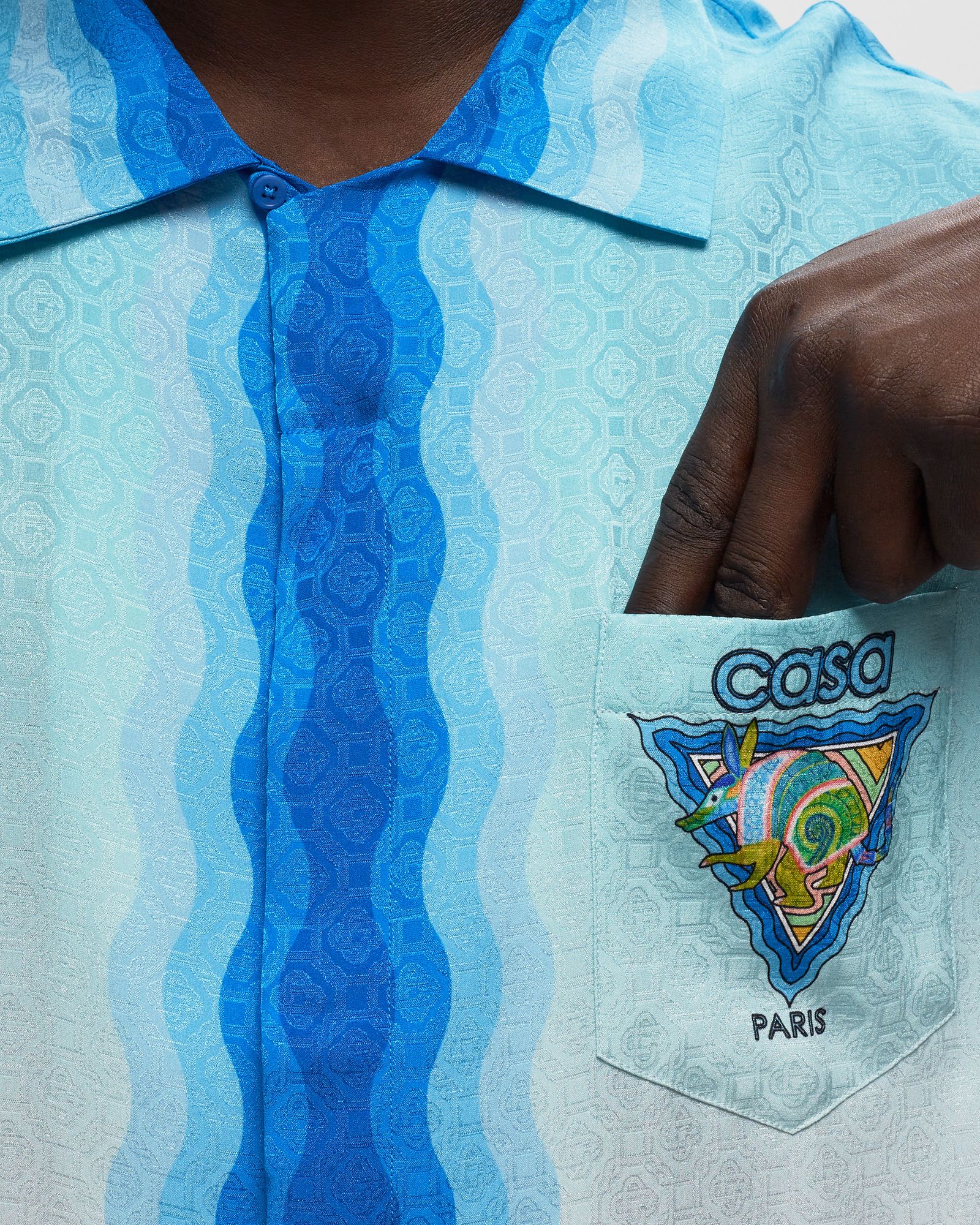 Cuban Collar Short Sleeve Shirt