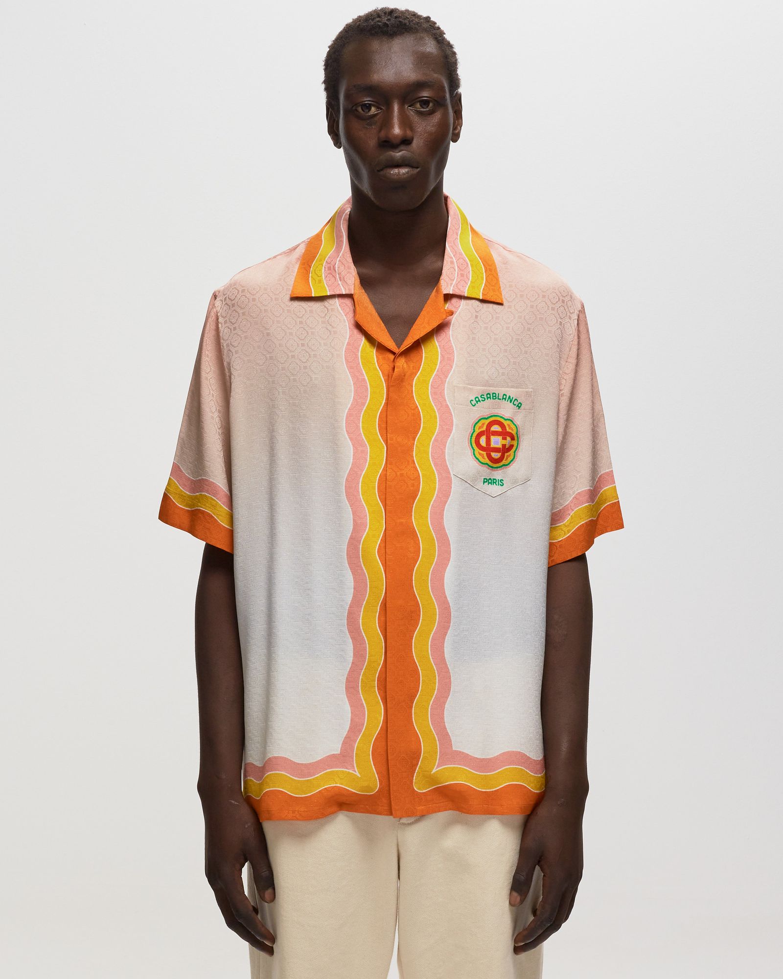 Cuban Collar Short Sleeve Shirt