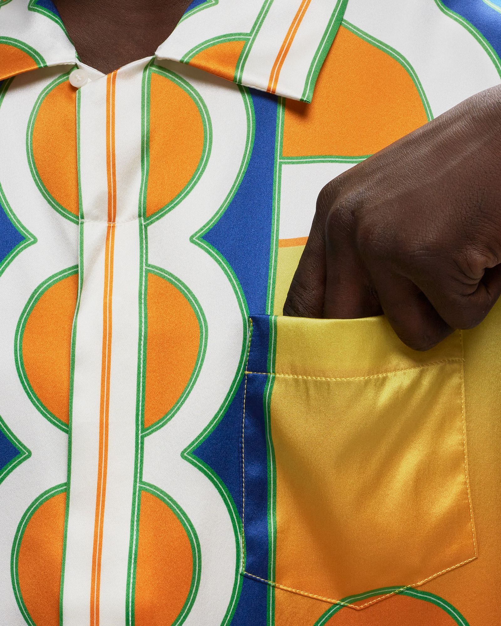 Cuban Collar Short Sleeve Shirt