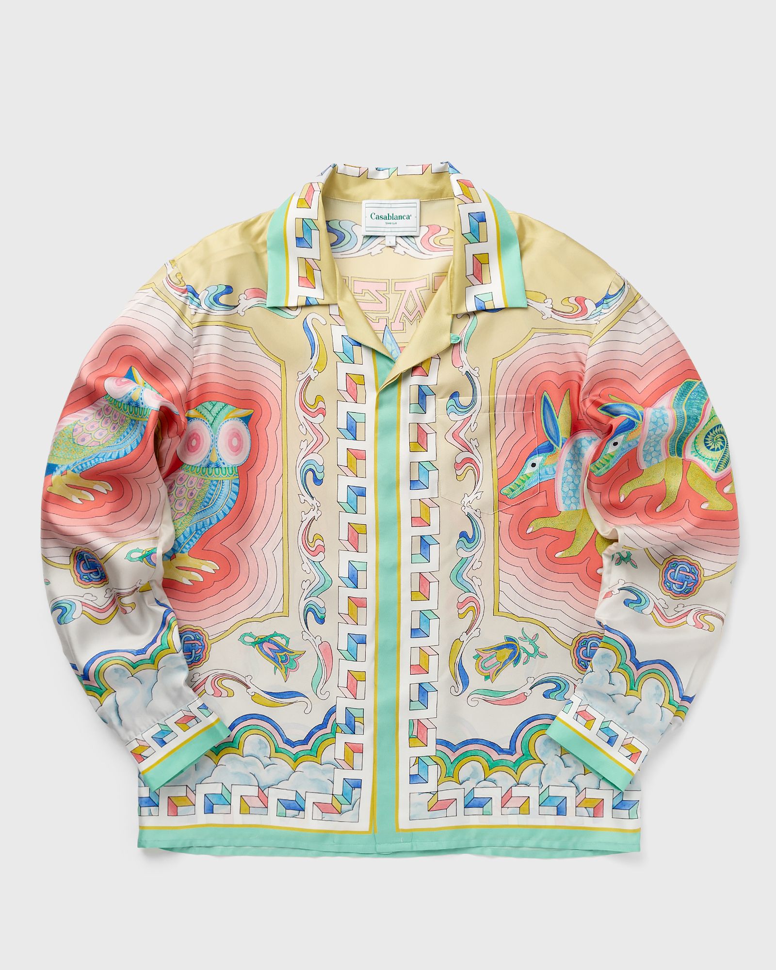 Cuban Collar Long Sleeve Shirt