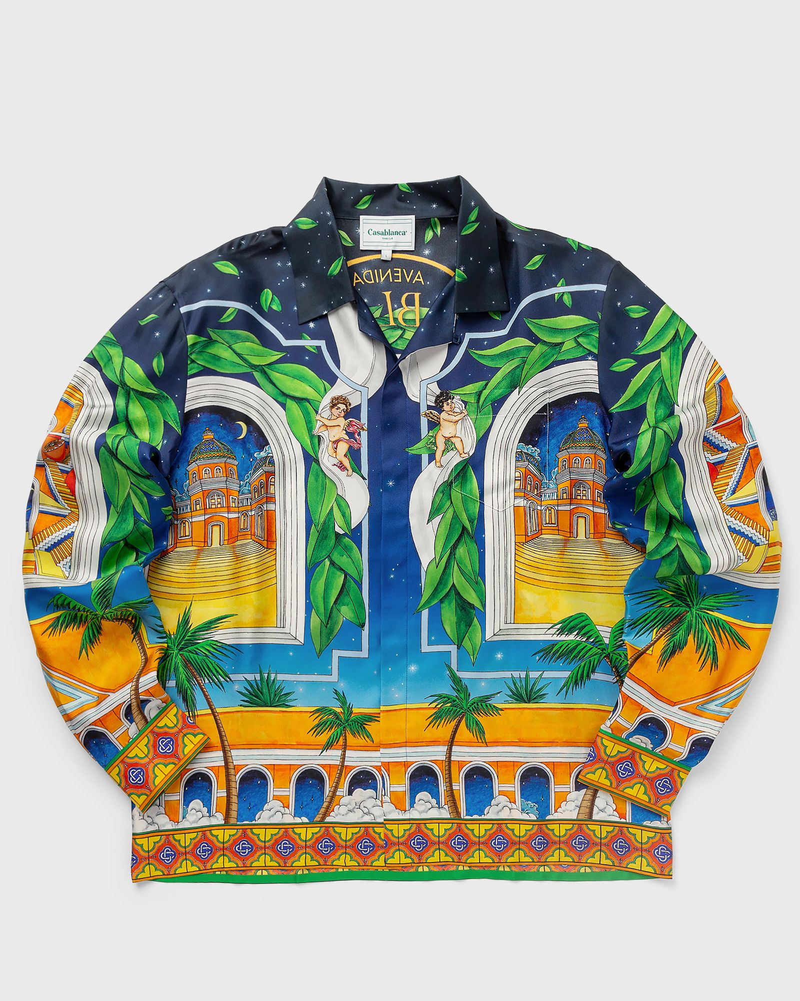 Cuban Collar Long Sleeve Shirt