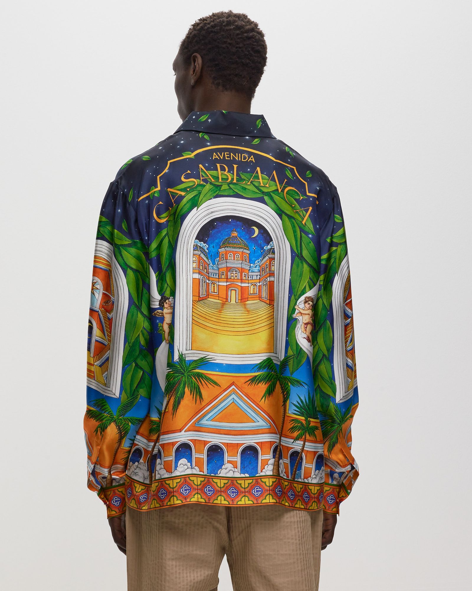 Cuban Collar Long Sleeve Shirt