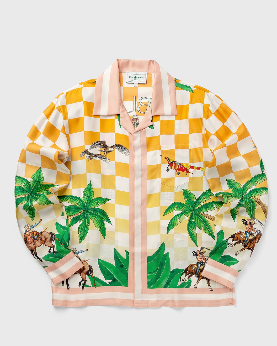 Casablanca - Long Sleeve Cuban Collar Shirt | HBX - Globally