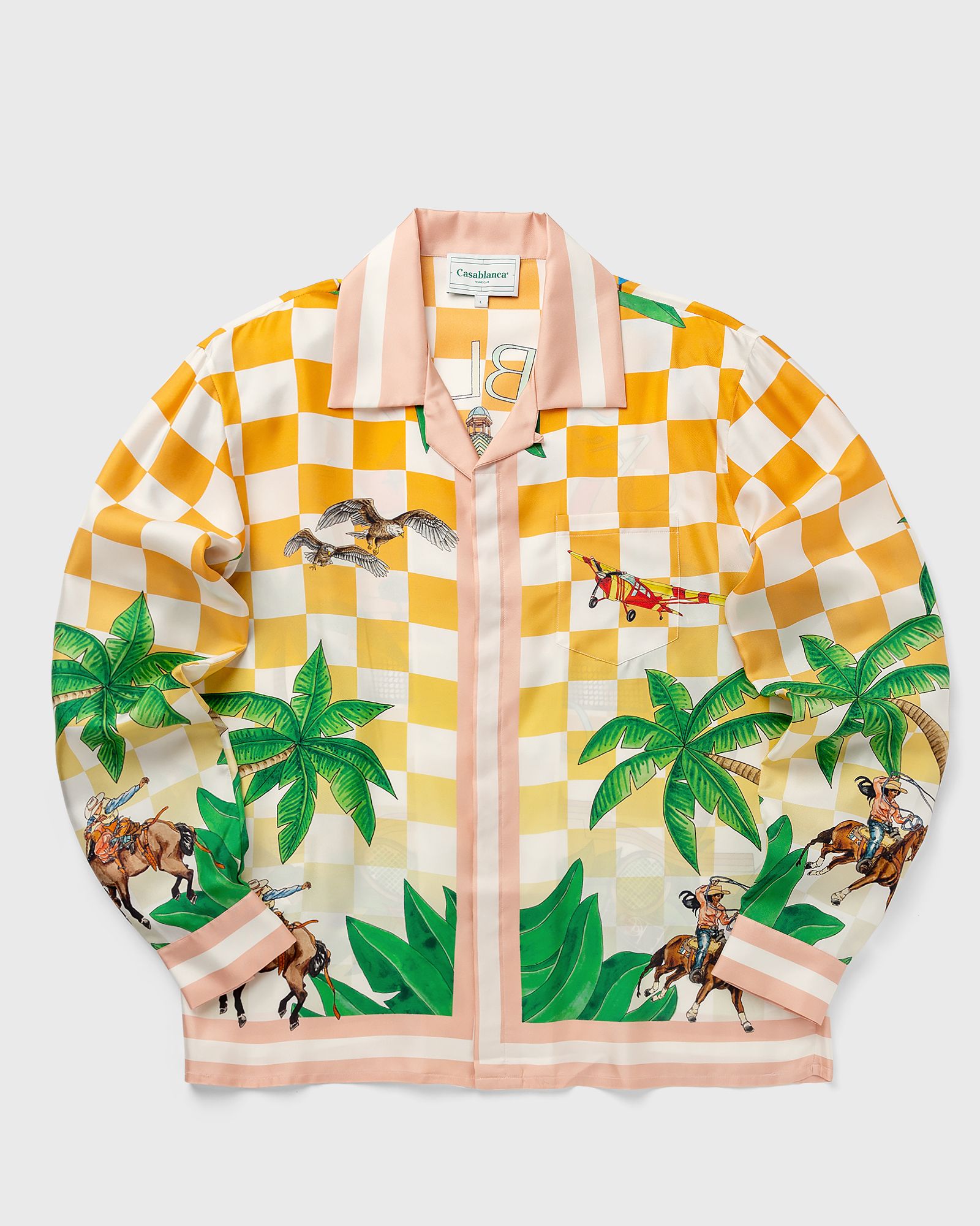 Cuban Collar Long Sleeve Shirt