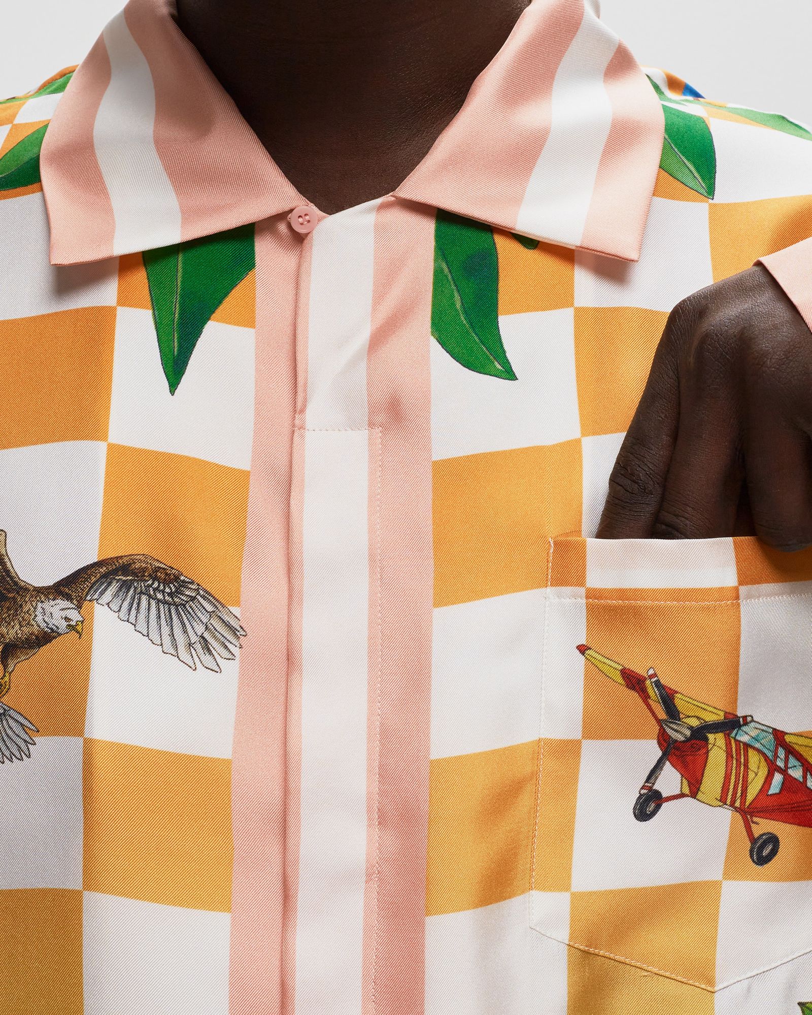 Cuban Collar Long Sleeve Shirt