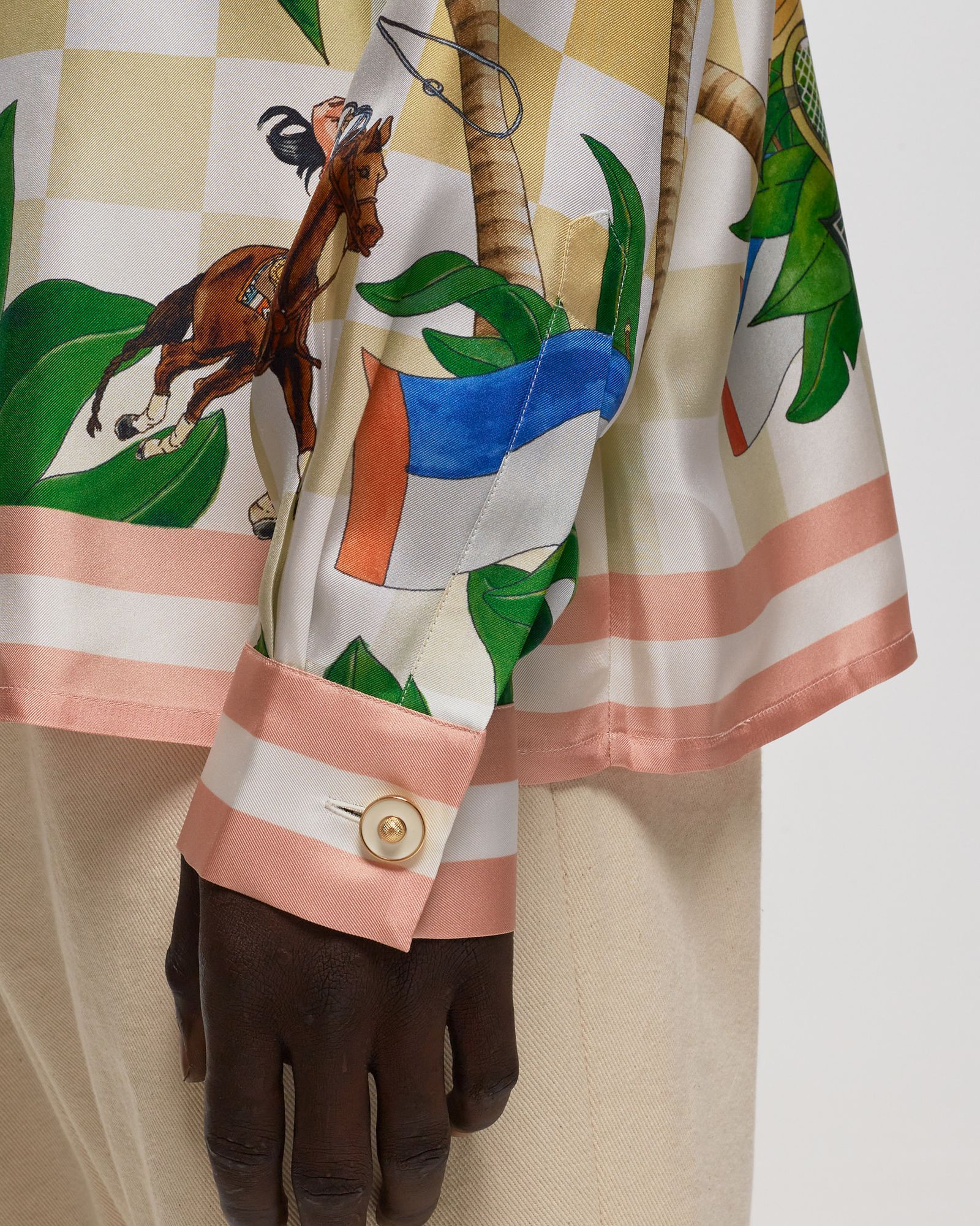 Cuban Collar Long Sleeve Shirt