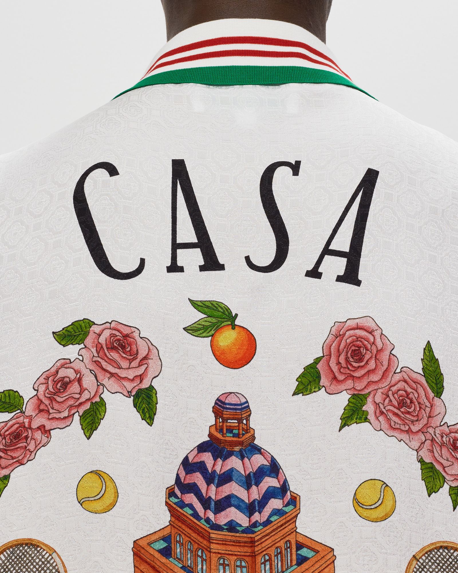 Knitted Collar Short Sleeve Shirt