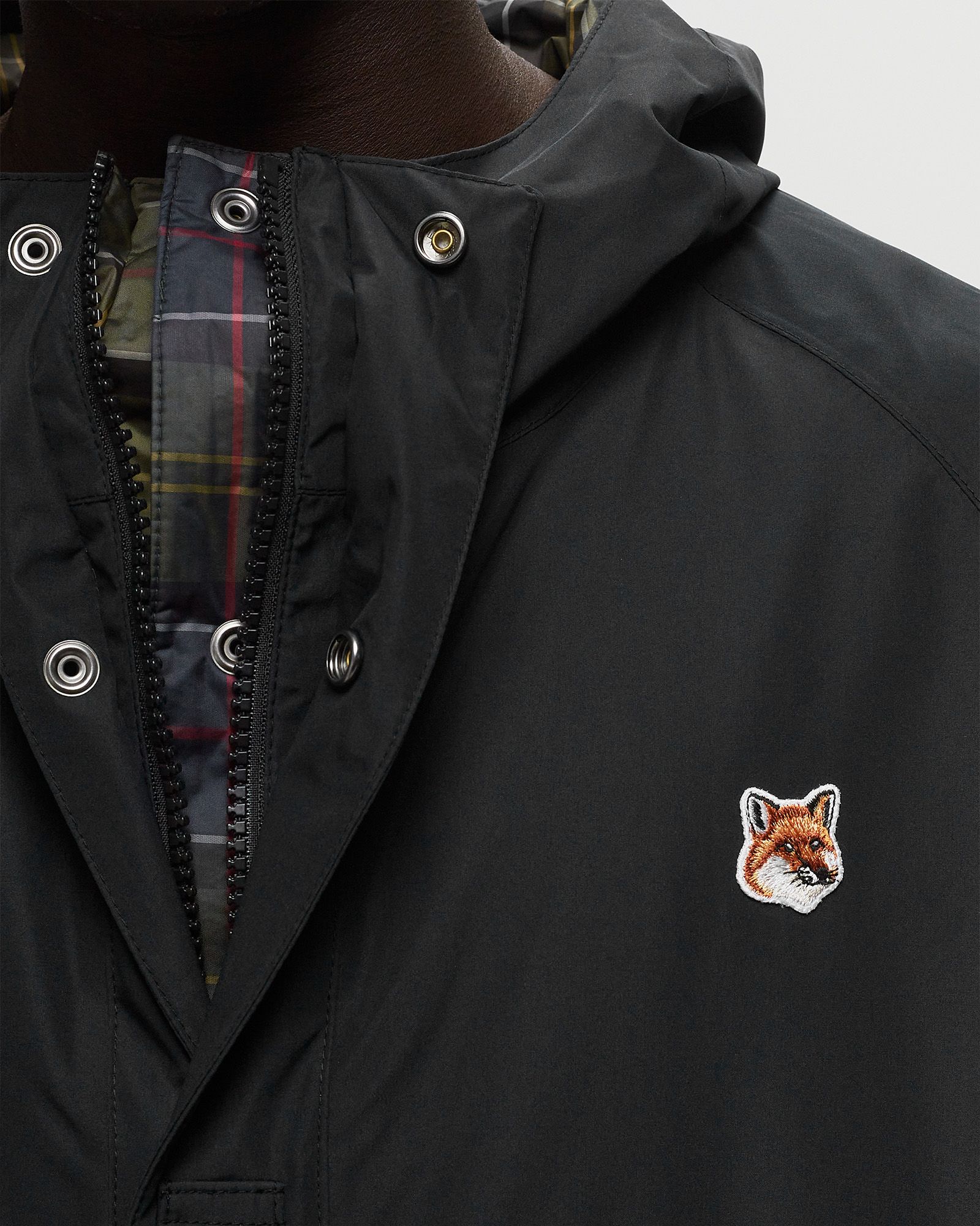 ジャケット・アウター Barbour x Maison Kitsune Military Jacket Barbour Barbour X Maison Kitsune Military Jacket Black