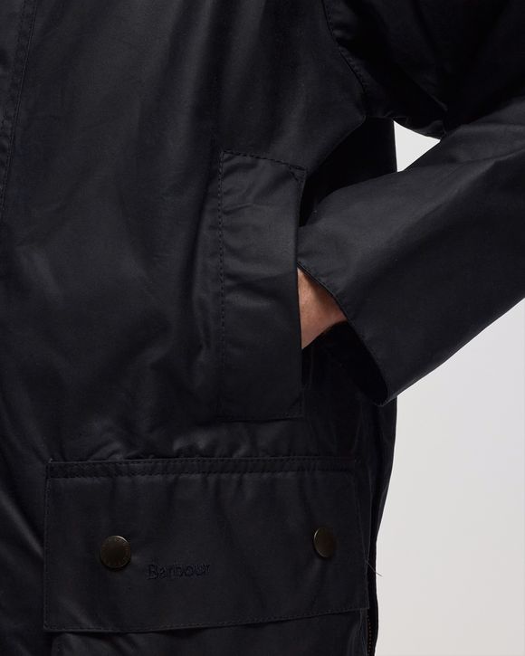 Barbour Beaufort Wax Jacket Black | BSTN Store