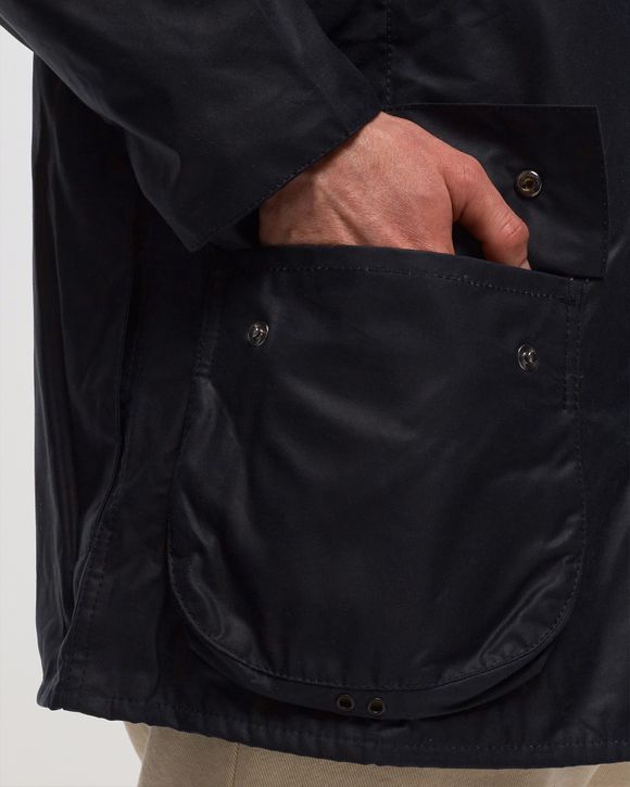 Barbour Beaufort Wax Jacket Black | BSTN Store