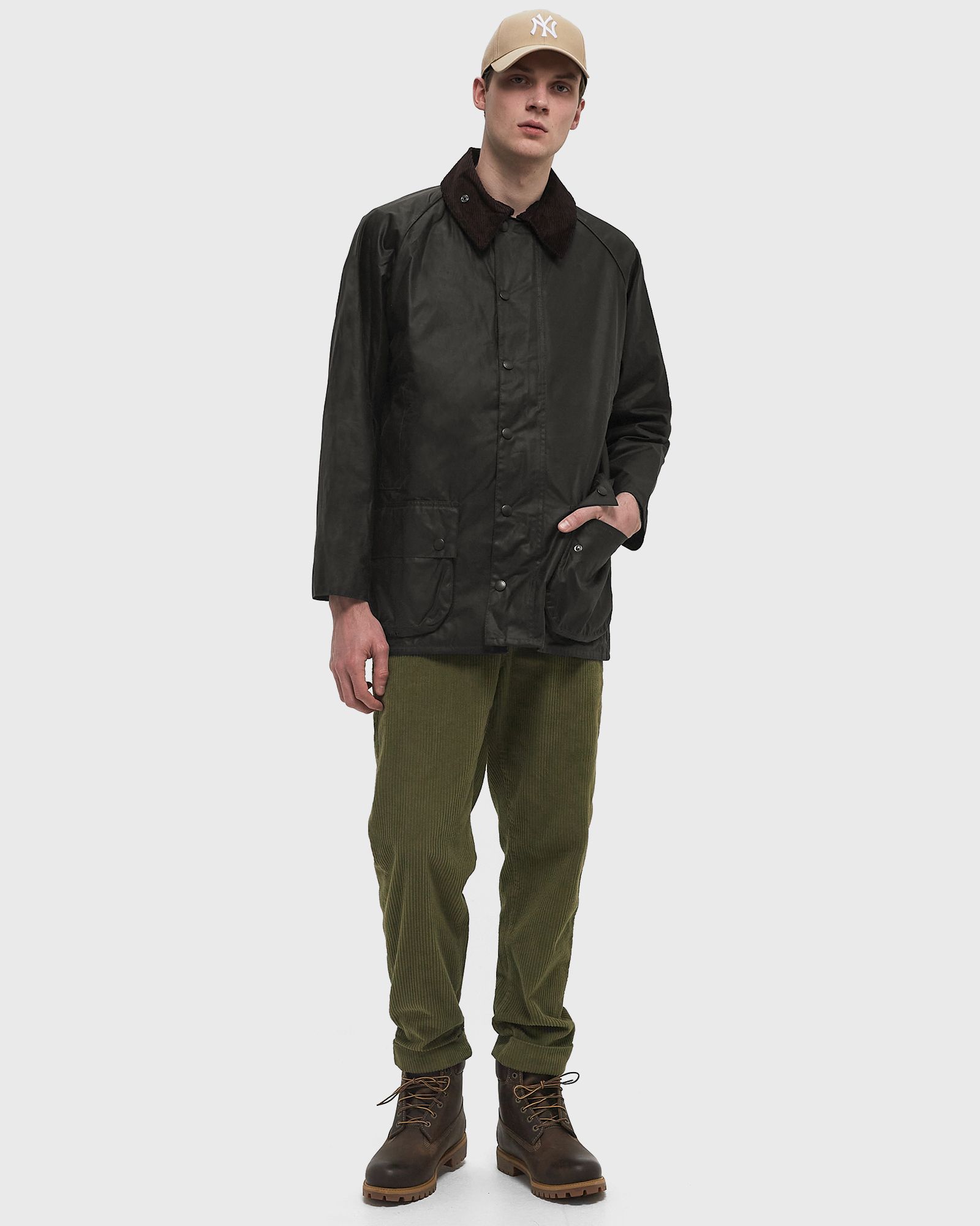 Barbour Beaufort Wax Jacket Black | BSTN Store