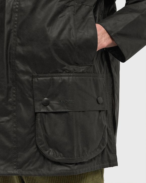 Barbour Beaufort Wax Jacket Black | BSTN Store