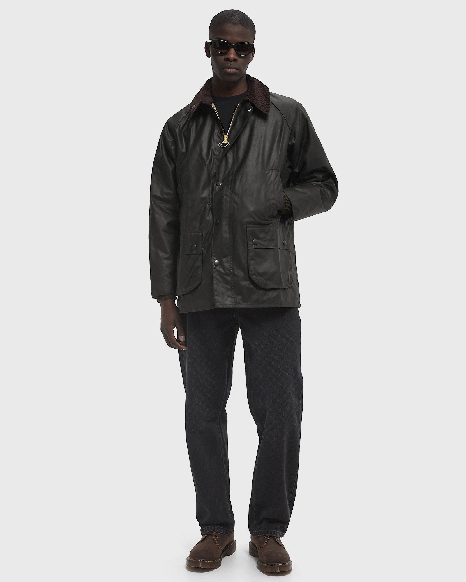 Barbour Bedale Wax Jacket Black | BSTN Store