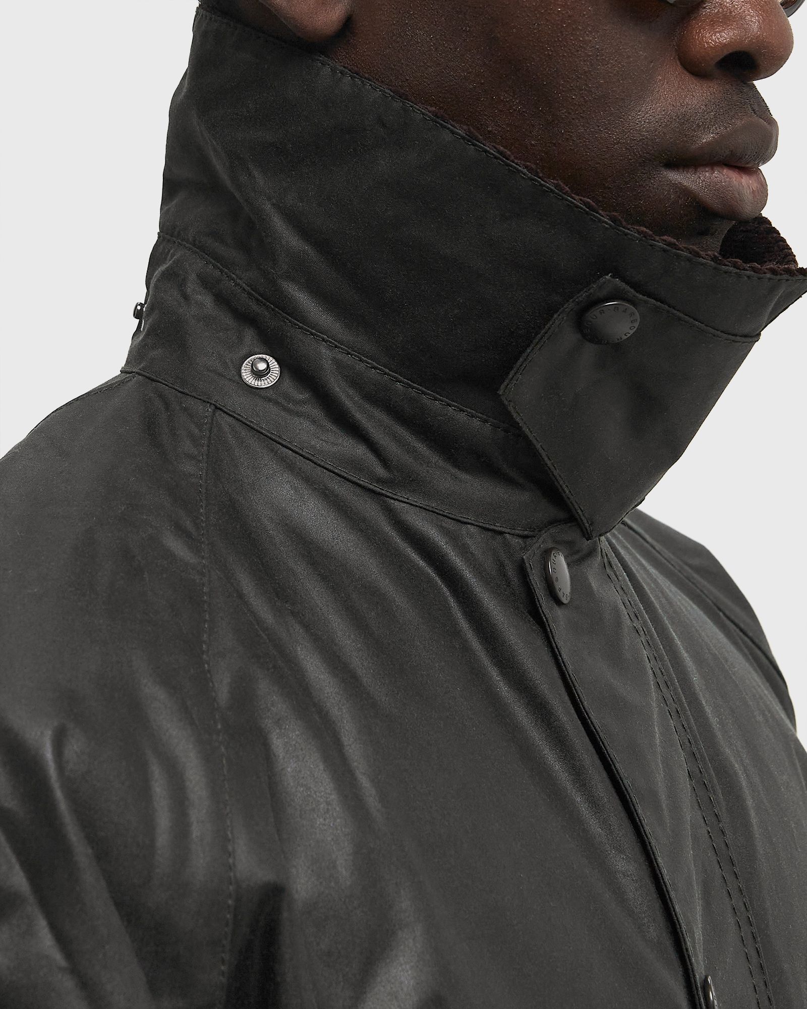 ジャケット・アウター Barbour BEDALE WAXED COTTON Black 38 BarbourBedaleWaxJacketBlack-1.