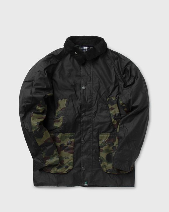 Barbour Barbour x Bape Camo Bedale Jacket Black - BAPE CA