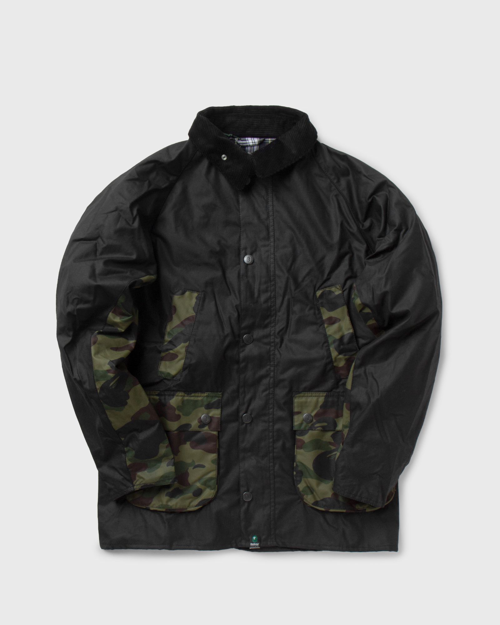Barbour Barbour x Bape Camo Bedale Jacket Black | BSTN Store