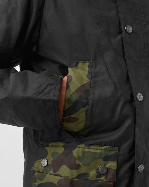 Barbour Barbour x Bape Camo Bedale Jacket Black | BSTN Store