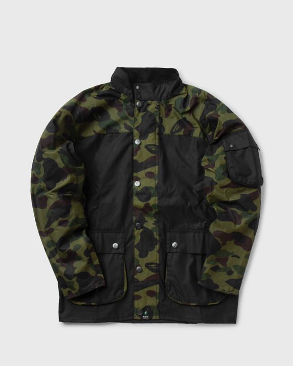 Barbour Barbour x Bape Camo Rain Jacket Black | BSTN Store