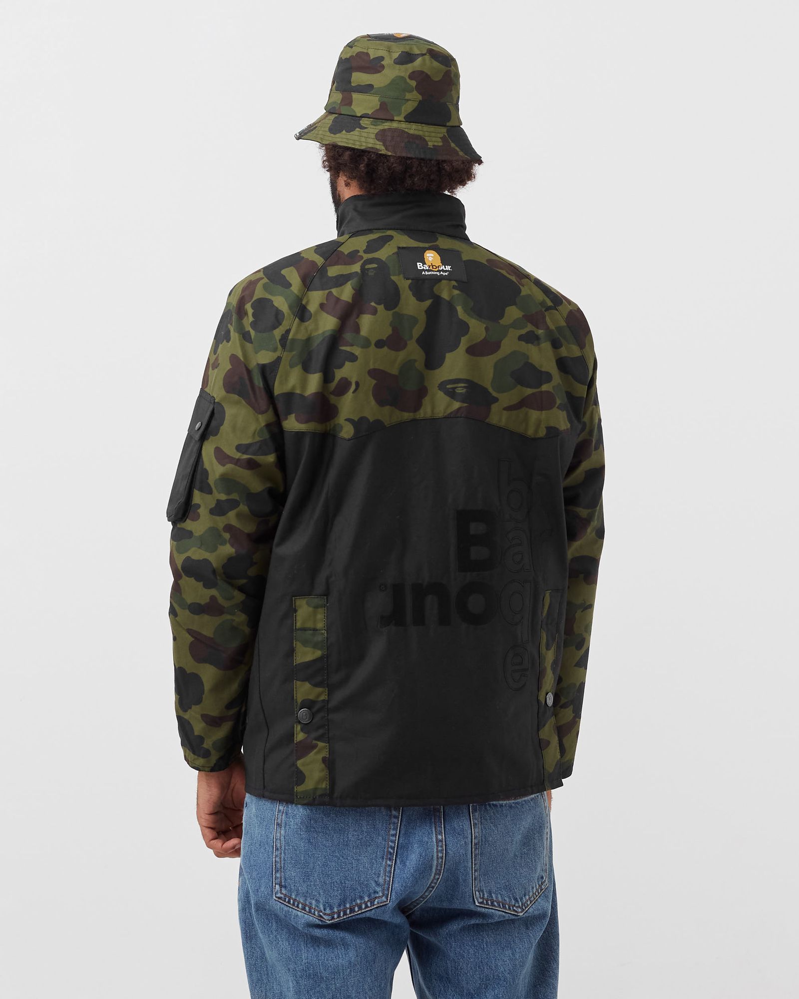 Barbour x Bape Camo Rain Jacket
