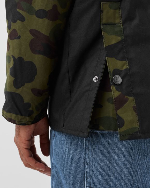 Barbour Barbour x Bape Camo Rain Jacket Black - BLACK