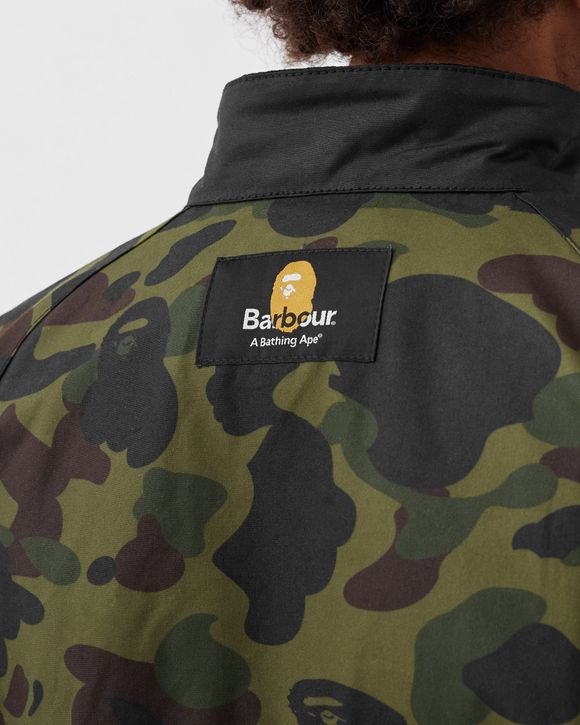 Barbour x Bape Camo Rain Jacket - BLACK