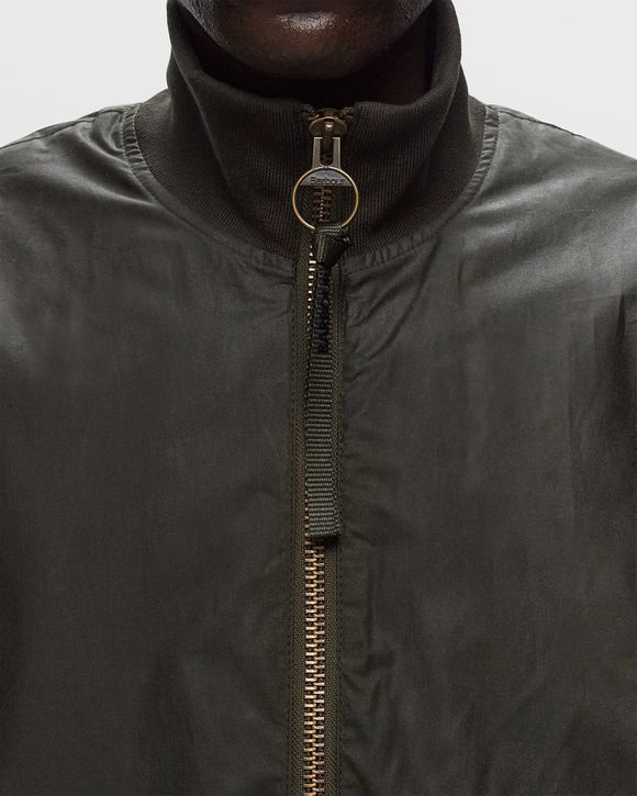 Barbour Highfield Wax Green Bomber Jackets/Windbreaker Barbour