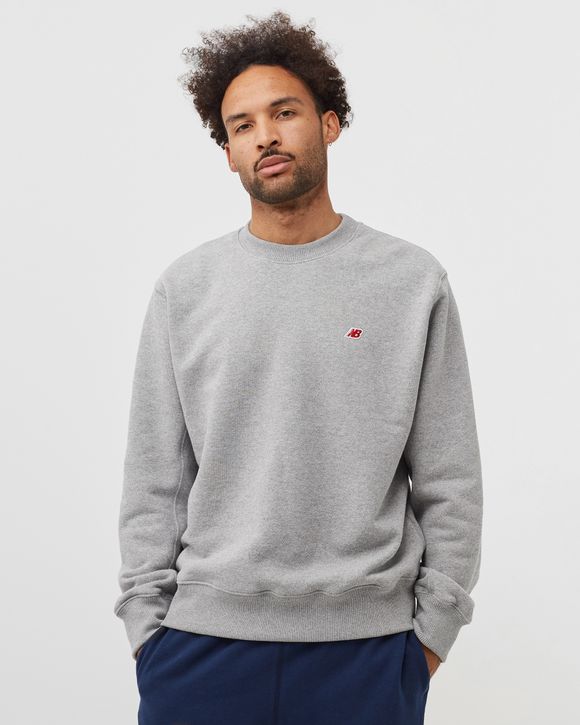 New Balance Made in USA Crew Sweatshirt Grey - ATHLETIC GREY