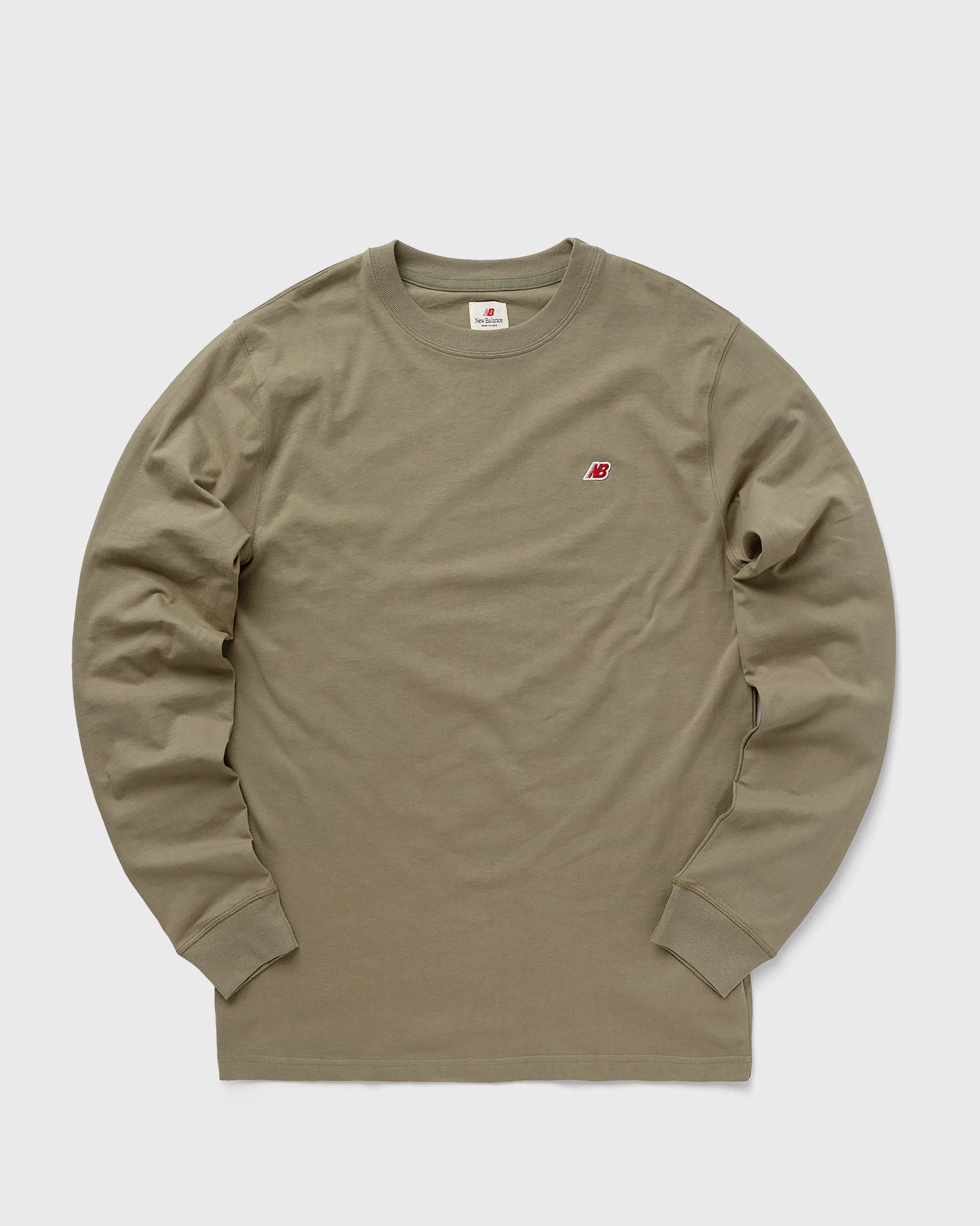 New Balance - made in usa core long sleeve tee men longsleeves green in größe:m