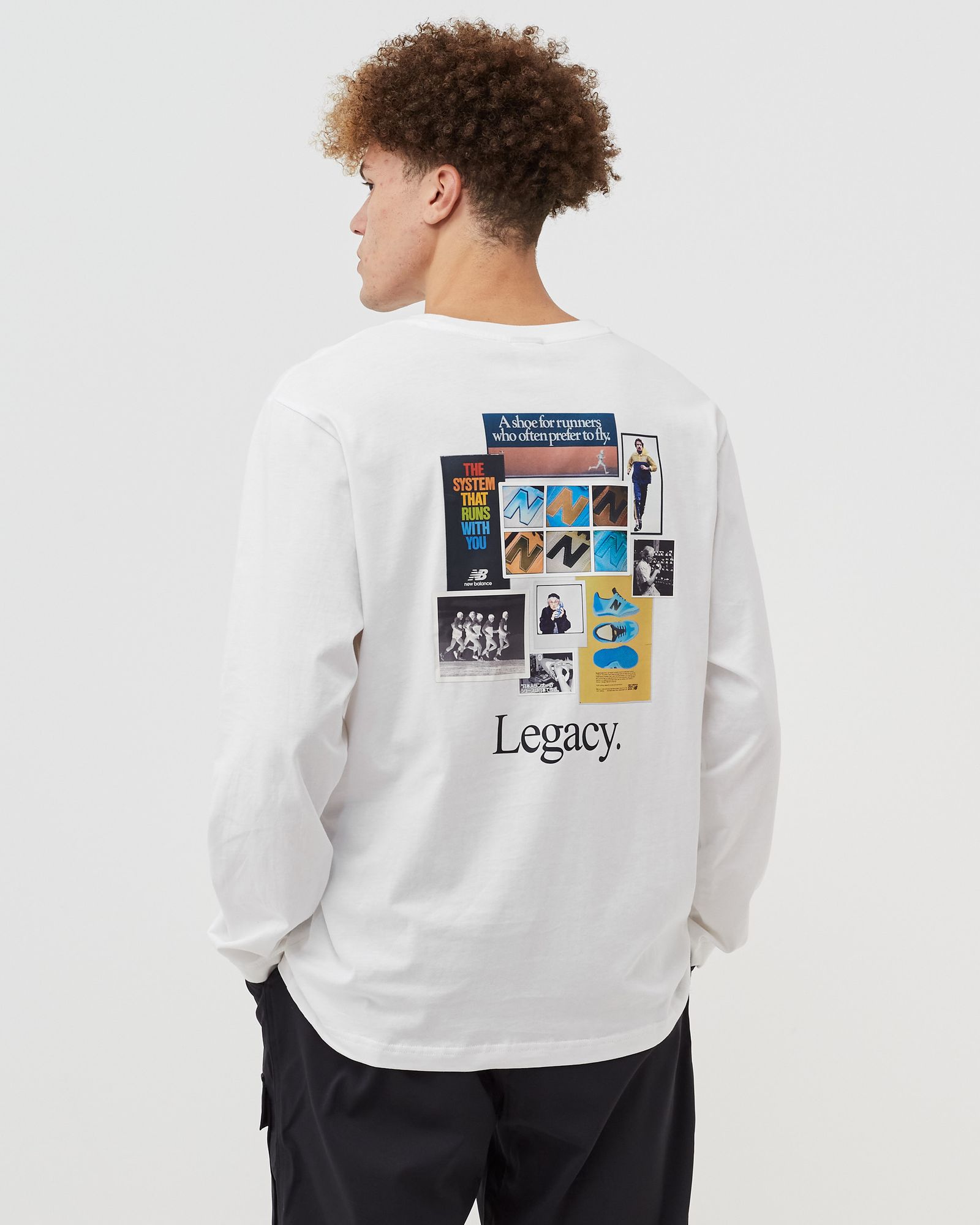 Athletics Legacies Graphic Collage Long Sleeve Tee