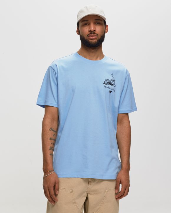 New Balance Essentials Cafe Grandpa Cotton Tee Blue BSTN Store