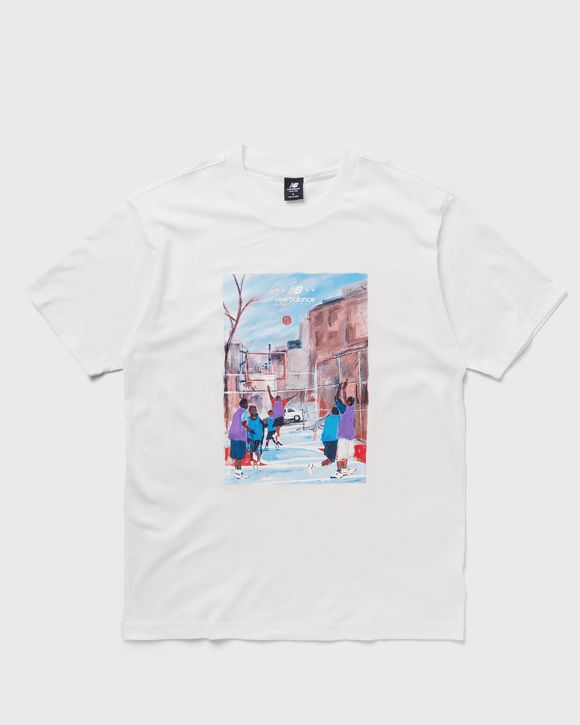 New Balance NB Hoops Invitational Graphic Tee White BSTN Store