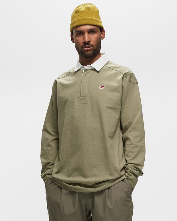 New Balance MADE in USA Long Sleeve Polo Green | BSTN Store