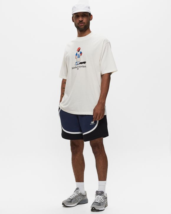 New Balance Hoops Graphic Tee Beige | BSTN Store