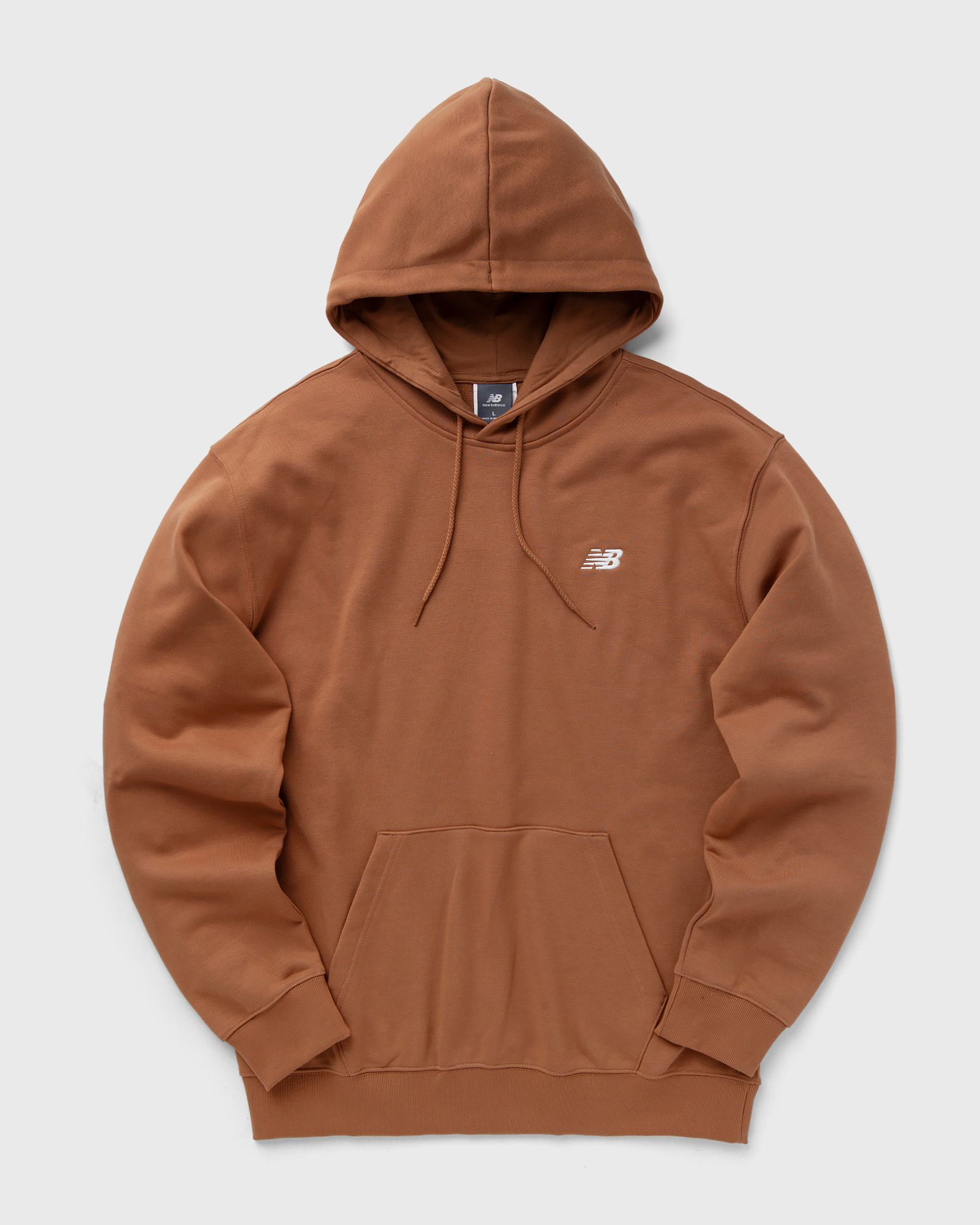 New Balance - small logo french terry hoodie men hoodies brown in größe:s