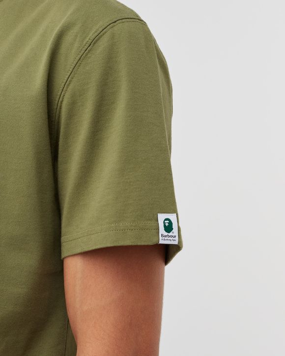 Barbour Barbour x Bape Tee Green - Burnt Olive