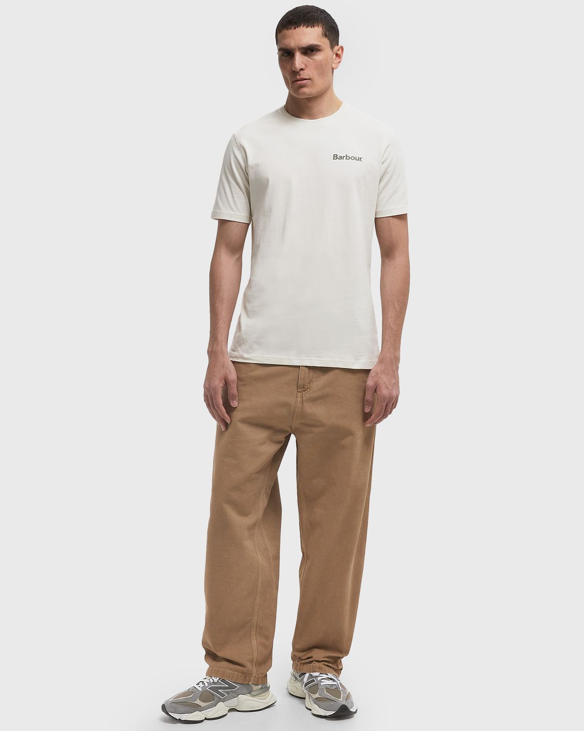 Barbour Camber Graph Tee White | BSTN Store