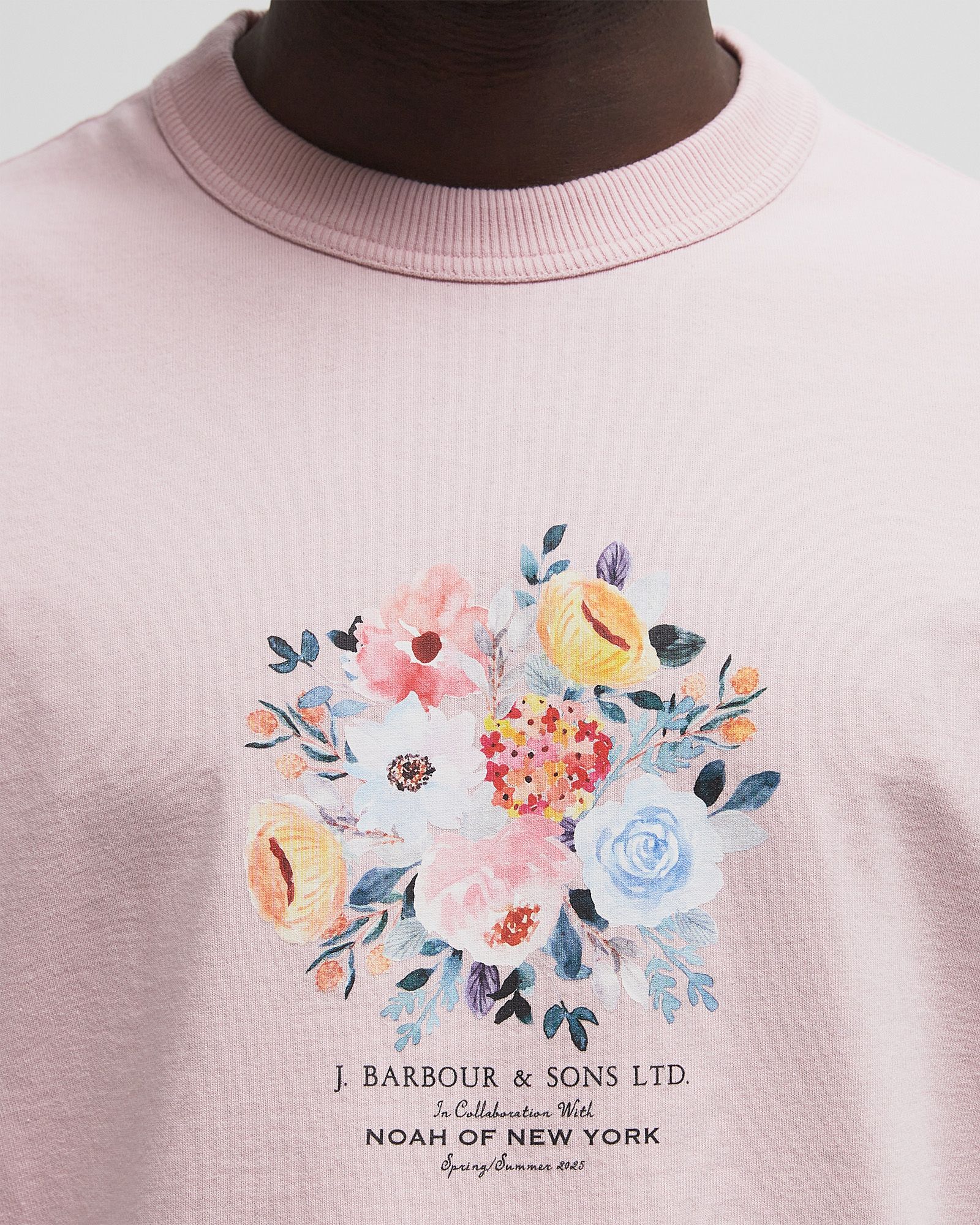 Barbour x Noah Floral T-Shirt Blue | BSTN Store