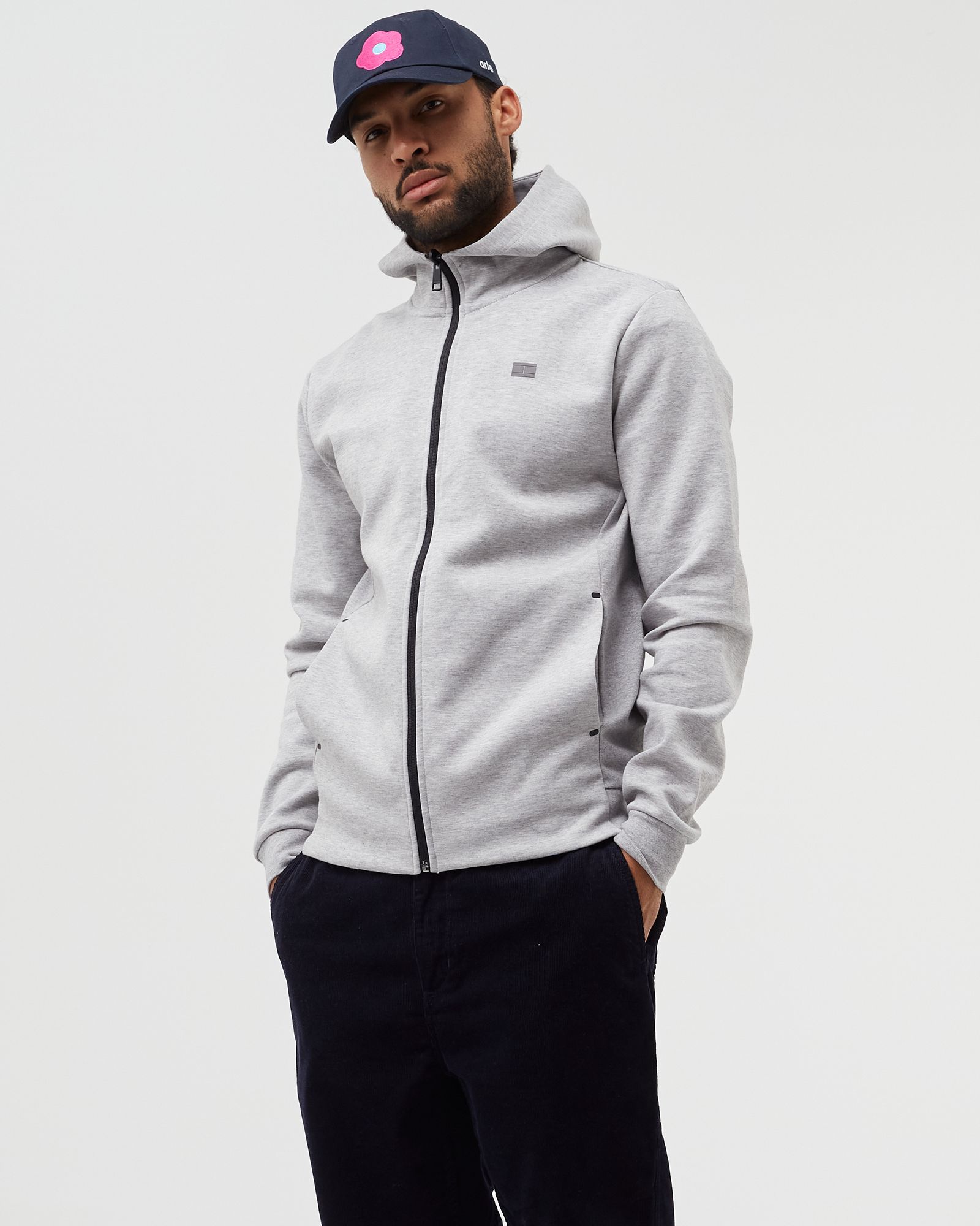 ESSENTIAL ZIP-THRU FLAG HOODIE