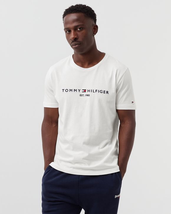 Tommy Hilfiger CORE TOMMY LOGO TEE White SNOW WHITE