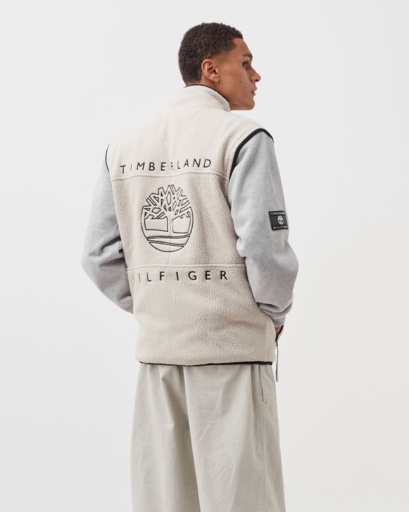 Tommy Hilfiger Tommy Hilfiger x Timberland Hybrid Fleece Jacket Brown -  LIGHT SANDALWOOD/LIGHT GREY HEATHER