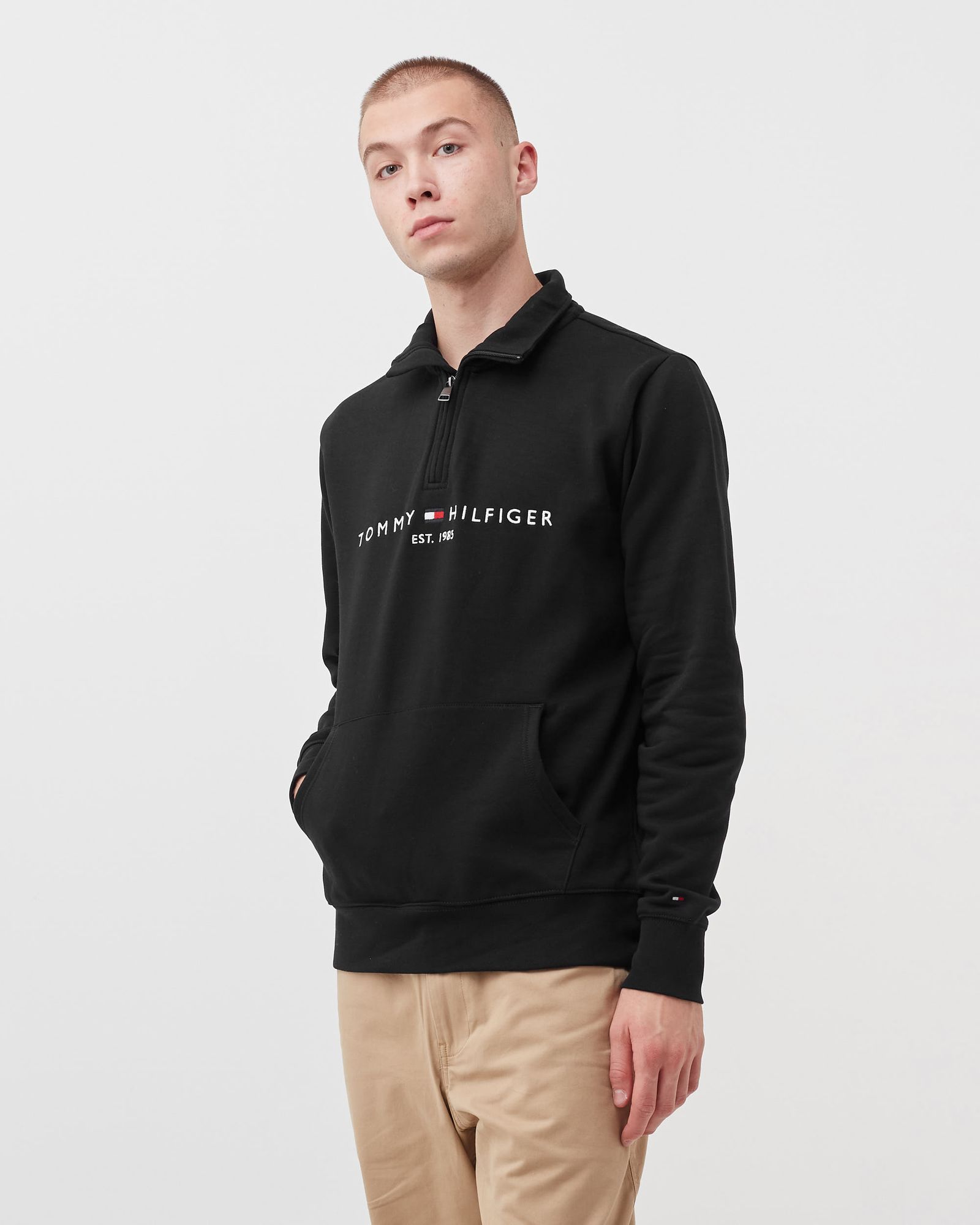 LOGO MOCKNECK SWEATSHIRT