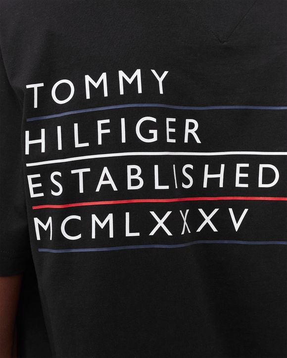 Tommy Hilfiger Logo Tee Black BLACK