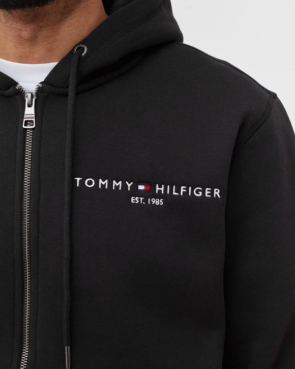 TOMMY LOGO ZIP THROUGH
